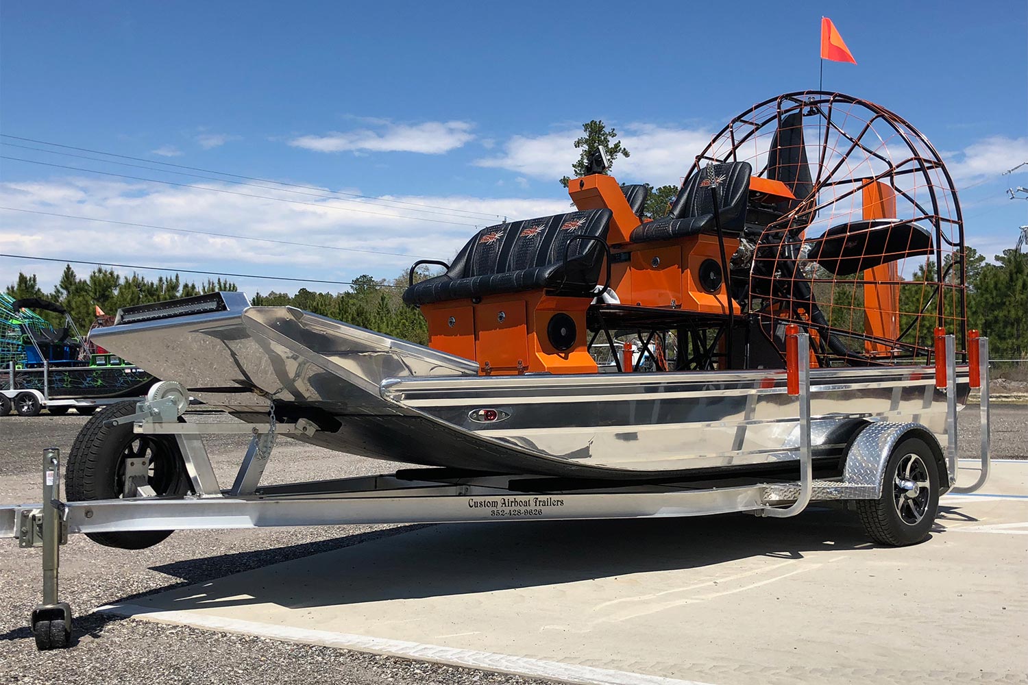 Custom PB Airboat 14x8 Polished Hull